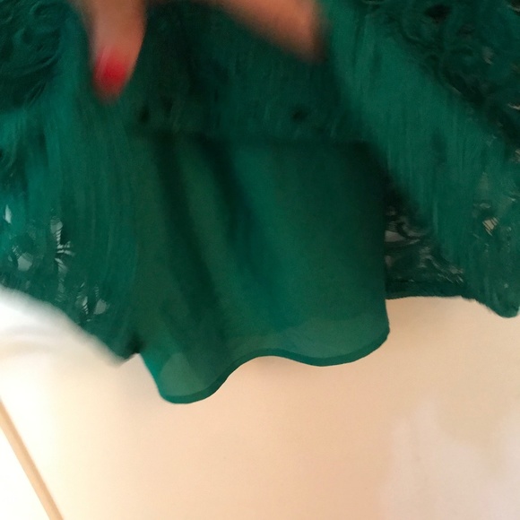 Zara Green Lace Dress NWT - Picture 8 of 11